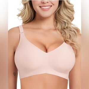 BNIB- Smooth Breathable Seamless Pink Wireless Bra